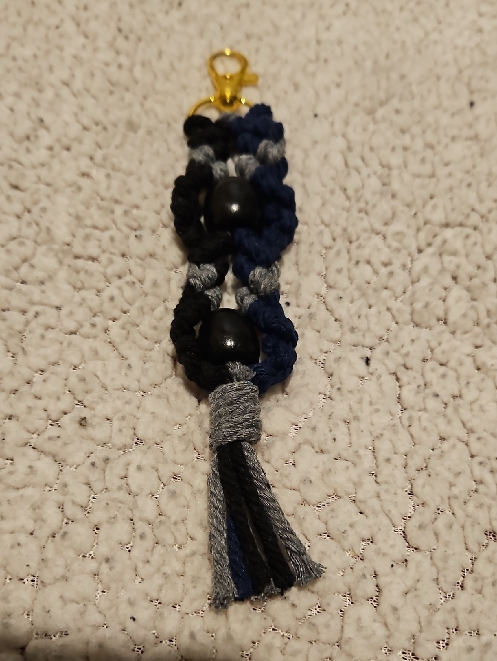 Handmade Macrame Keychain - Multicolour - Picture 3 of 4